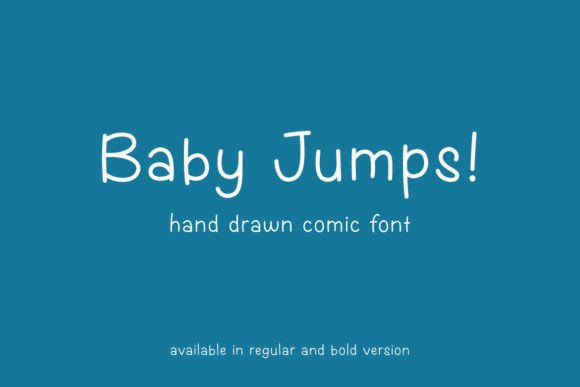 Baby Jumps: A Playful Font for Crafting Product Labels