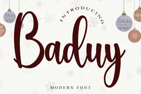 Baduy: A Fresh Script Font for Modern Web Design