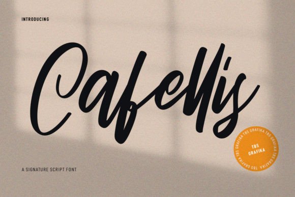 Cafellis: The Handwritten Script Font for Crafters & Creators