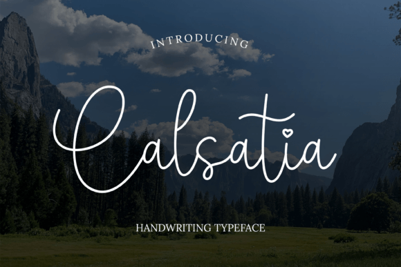 Calsatia: A Modern Handwritten Font for Digital Branding