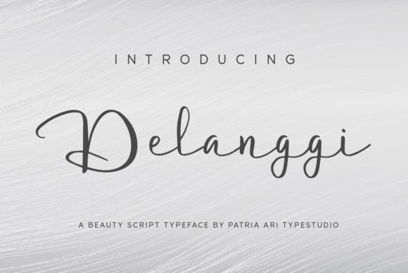 Delanggi: A Script Font for Editorial Elegance