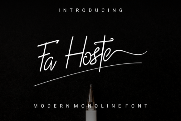 Fahoste: The Script Font for Elegant Digital Identity