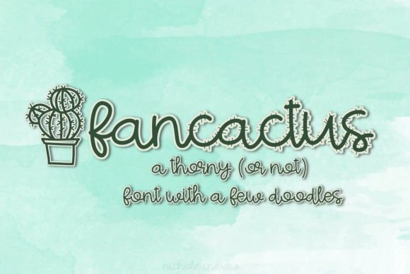 Fancactus: A Thorny or Not Script Font for Visual Impact