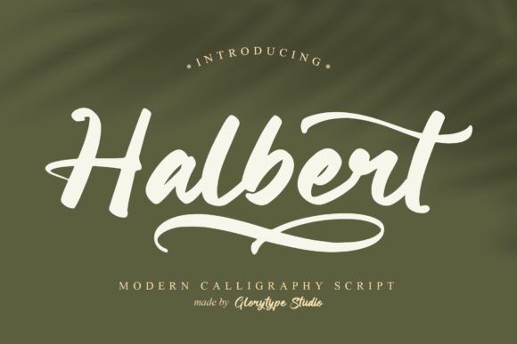 Halbert: The Modern Script Font for Strategic Visual Communication
