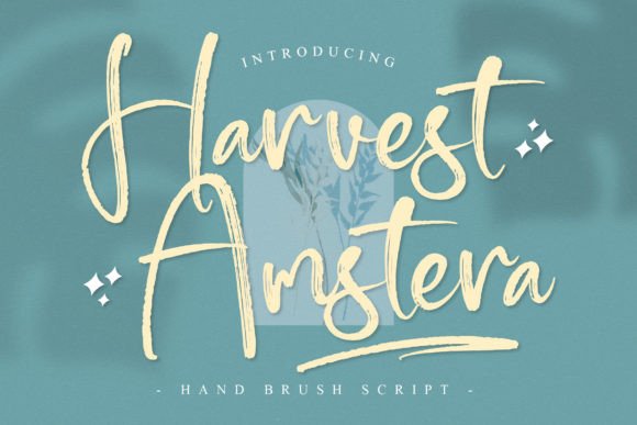 Harvest Amstera: An Elegant Script Font for Crafted Products