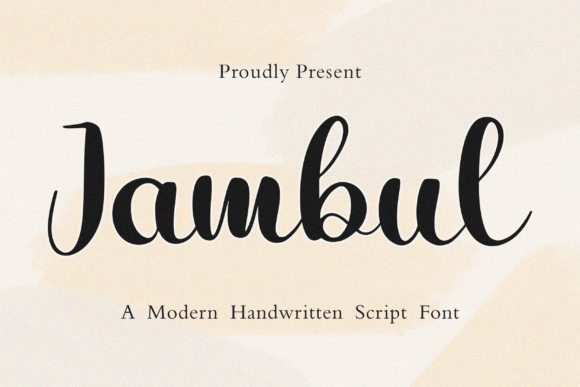 Jambul: A Modern Script Font for Your Creative Projects