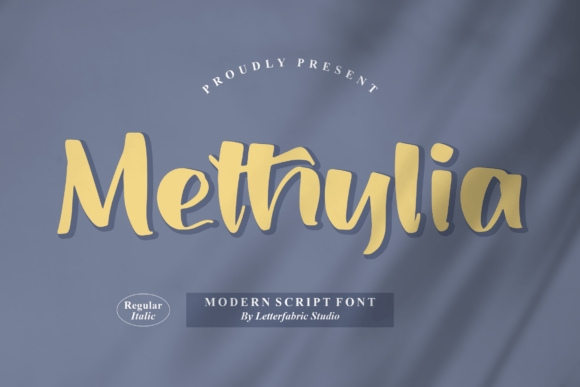 Methylia: A Modern Script Font for Digital Design & Branding