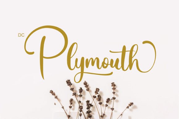 Plymouth: Your Go-To Romantic Script Font for Crafted Products