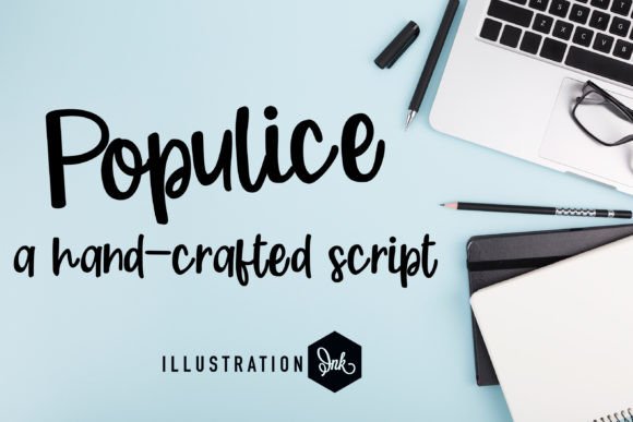 Populice: A Script Font with Quiet Confidence