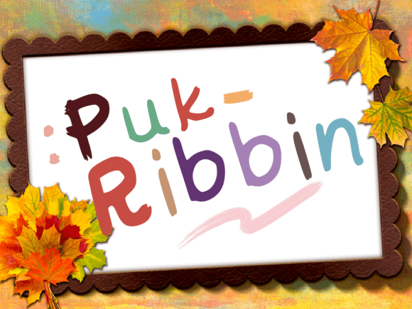 Puk Ribbin: A Lovely Font for Handmade Products