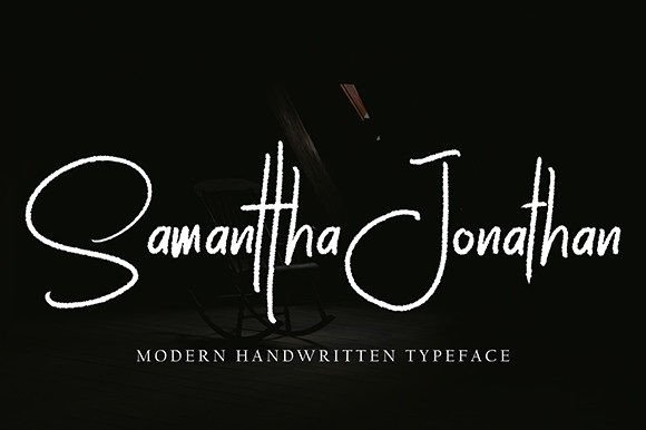 Samanttha Jonathan: A Handwritten Font for Craft & Product Design