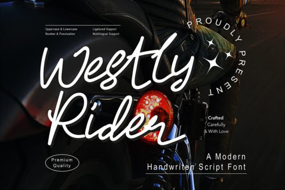 Westly Rider: A Script Font Built for Premium Brand Moments